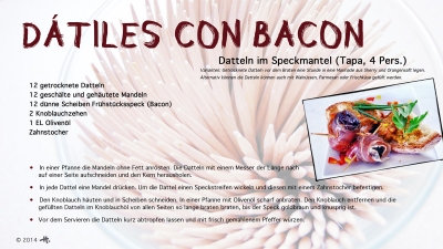 Cantina № 13 – Dátiles con bacon © Hans Keller