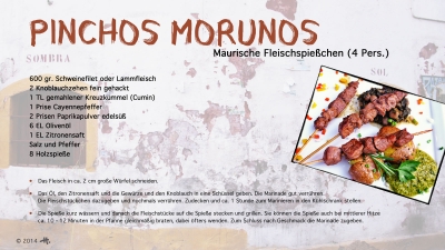 Cantina № 28 – Pinchos morunos (Maurische Fleischspießchen) © Hans Keller