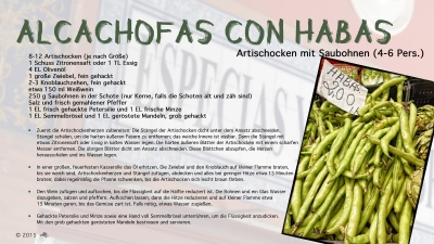 Cantina # 44 | Alcachofas con habas (Artischocken mit Saubohnen) © Hans Keller