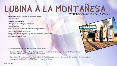 Cantina № 15 – Lubina a la montañesa (Wolfsbarsch mit Pilzen) © Hans Keller