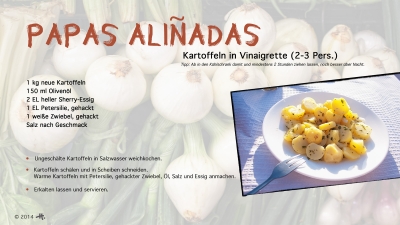 Cantina № 25 – Papas aliñadas (Kartoffeln in Vinaigrette) © Hans Keller