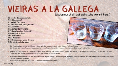 Cantina № 29 – Vieiras a la gallega (Jakobsmuscheln auf galicische Art) © Hans Keller