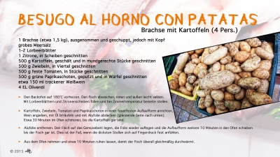 Cantina № 32 – Besugo al horno con patatas (Brachse mit Kartoffeln) © Hans Keller