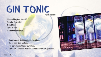 Cantina № 34 | Gin tonic © Hans Keller
