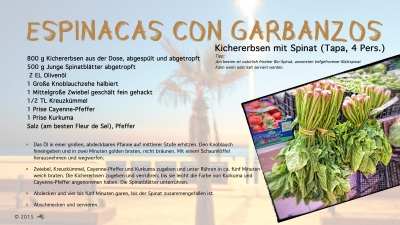 Cantina # 40 | Espinacas con garbanzos (Spinat mit Kichererbsen) © Hans Keller
